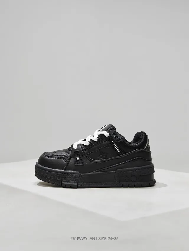 Louis Vuitton LV Trainer Vert Blanc Fermeture Multi-Strap Semelle Chunky Plateforme Sneakers Lifestyle 5