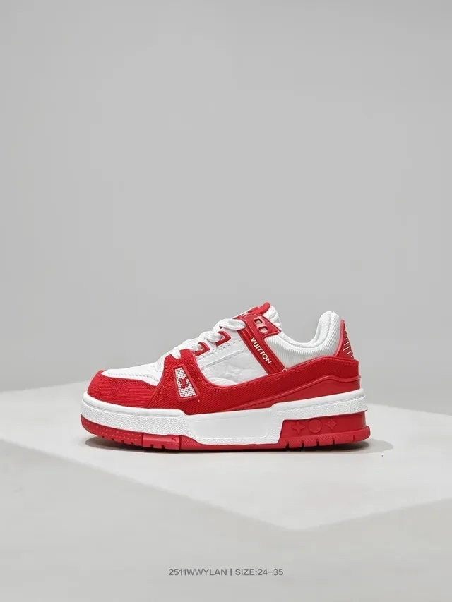 Louis Vuitton LV Trainer Vert Blanc Fermeture Multi-Strap Semelle Chunky Plateforme Sneakers Lifestyle 7