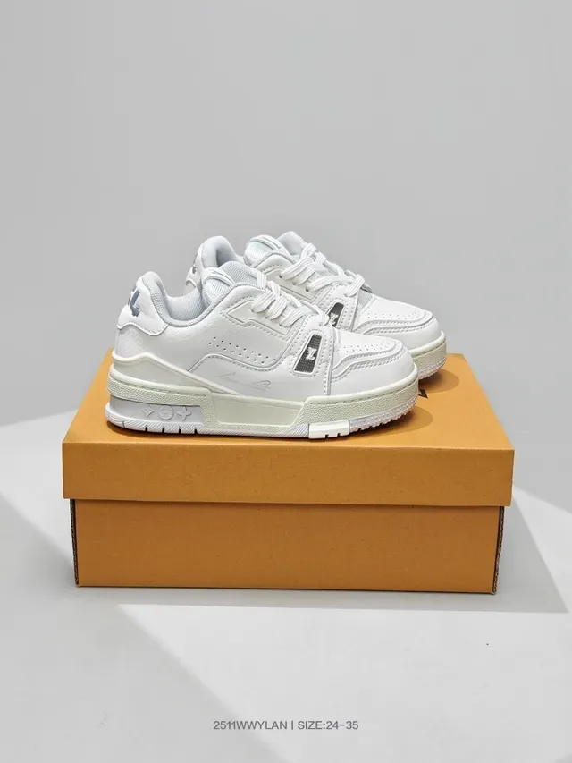 Louis Vuitton LV Trainer Vert Blanc Fermeture Multi-Strap Semelle Chunky Plateforme Sneakers Lifestyle 16