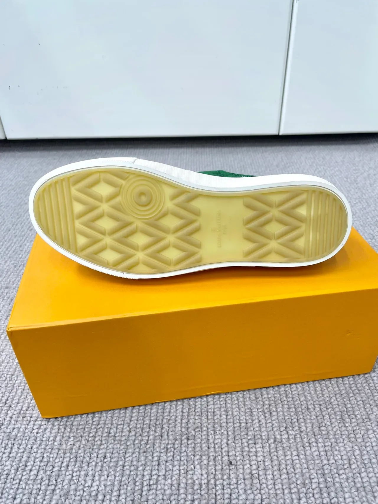 Louis Vuitton LV Trainer Green White Slip-On Monogram Canvas Lifestyle Sneakers 2
