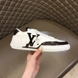 Louis Vuitton LV Trainer White Black Low-Top Monogram Canvas Accents Lifestyle Sneakers