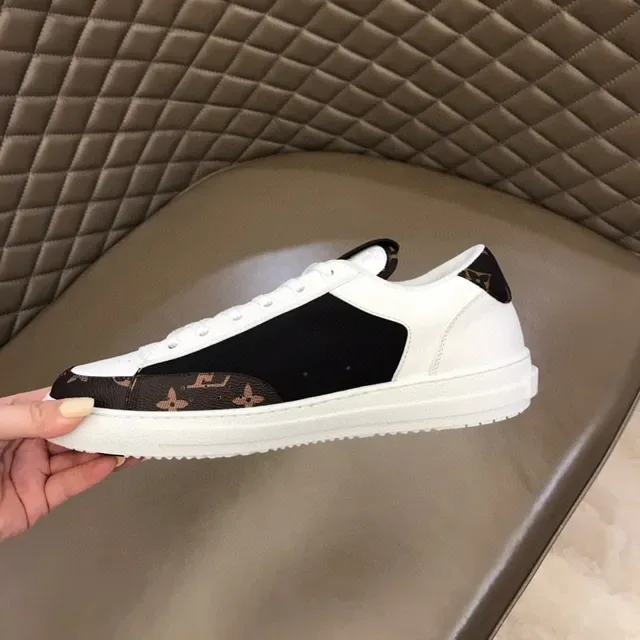 Louis Vuitton LV Trainer White Black Low-Top Monogram Canvas Accents Lifestyle Sneakers 4