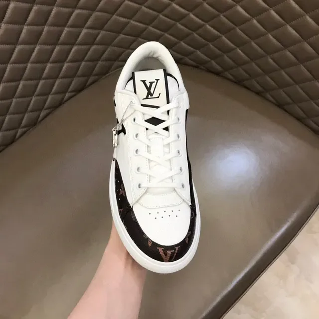 Louis Vuitton LV Trainer White Black Low-Top Monogram Canvas Accents Lifestyle Sneakers 5