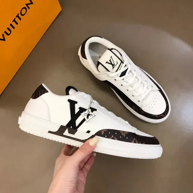 Louis Vuitton LV Trainer White Black Low-Top Monogram Canvas Accents Lifestyle Sneakers 6