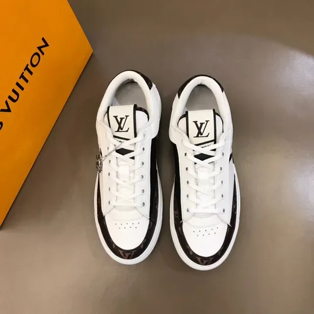 Louis Vuitton LV Trainer White Black Low-Top Monogram Canvas Accents Lifestyle Sneakers 8