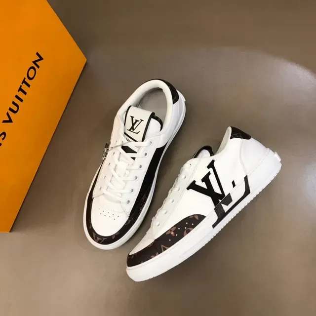 Louis Vuitton LV Trainer White Black Low-Top Monogram Canvas Accents Lifestyle Sneakers 9