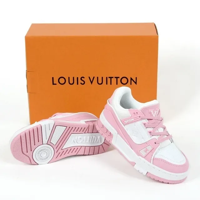 Louis Vuitton LV Trainer White Navy Chunky Layered Midsole Monogram-Print Upper Lifestyle Sneakers 21
