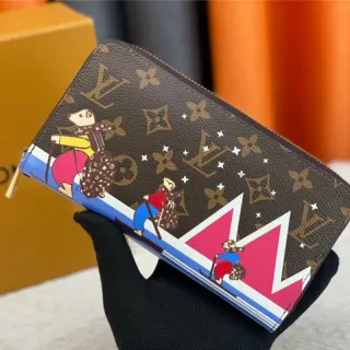 Louis Vuitton Monogram Canvas Illustrated Graphic Long Wallet