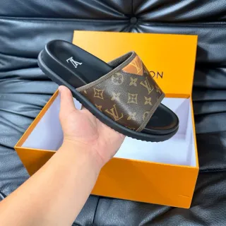Louis Vuitton Monogram Canvas Slide Slipper