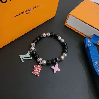 Louis Vuitton Monogram Charm Beaded Bracelet