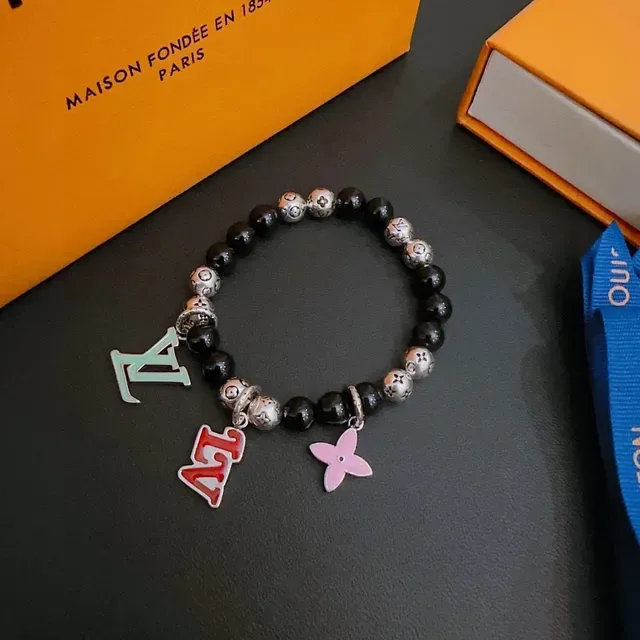 Louis Vuitton Monogram Charm Beaded Bracelet 5