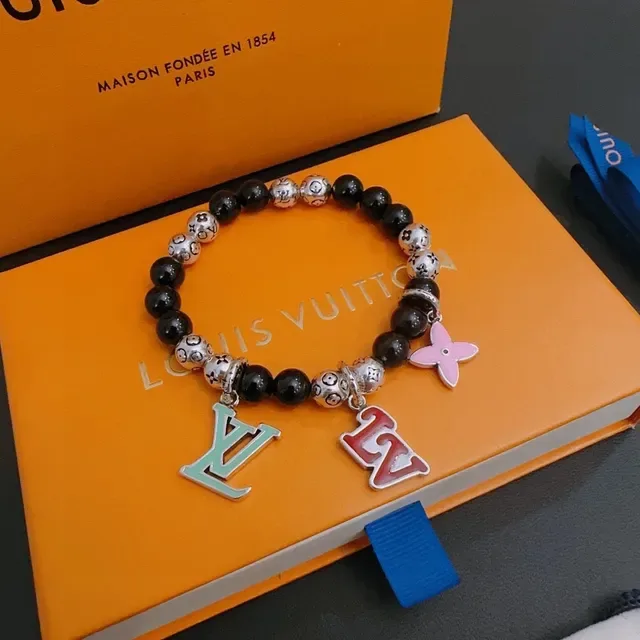 Louis Vuitton Monogram Charm Beaded Bracelet 6