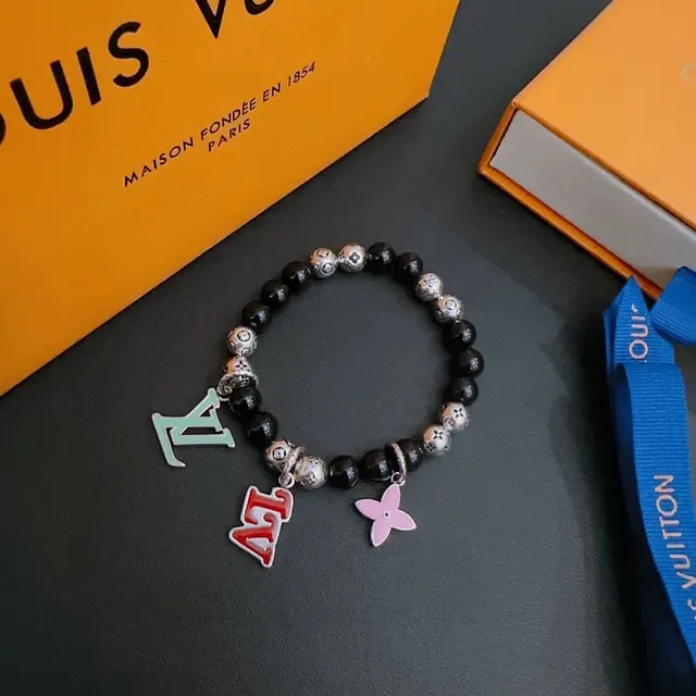 Louis Vuitton Monogram Charm Beaded Bracelet 8