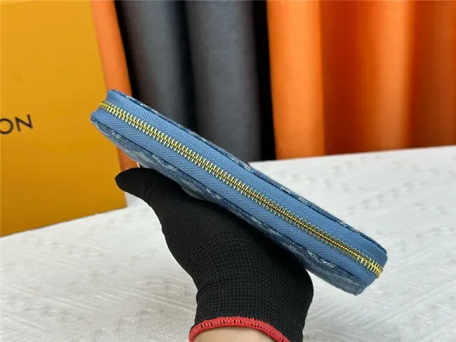 Louis Vuitton Monogram Denim Zip-Around Long Wallet 7