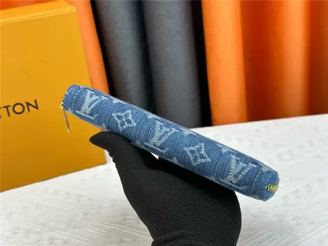 Louis Vuitton Monogram Denim Zip-Around Long Wallet 8