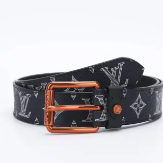 Louis Vuitton Monogram Eclipse Print Leather Belt