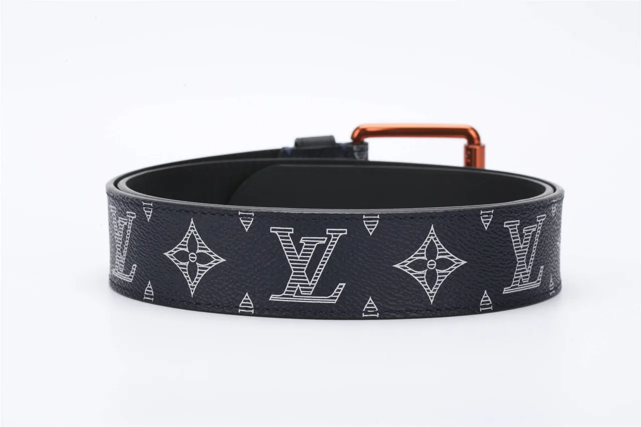 Louis Vuitton Monogram Eclipse Print Leather Belt 4