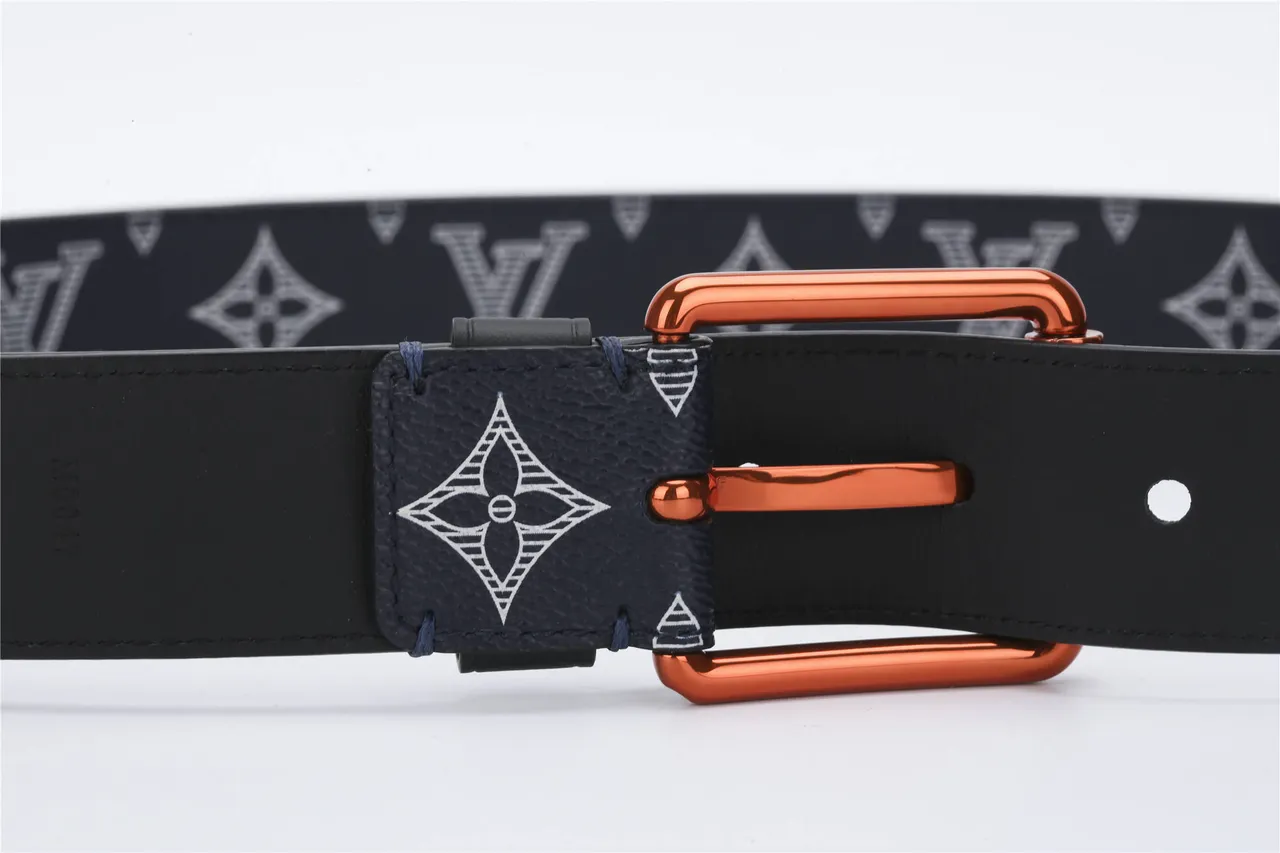 Louis Vuitton Monogram Eclipse Print Leather Belt 10