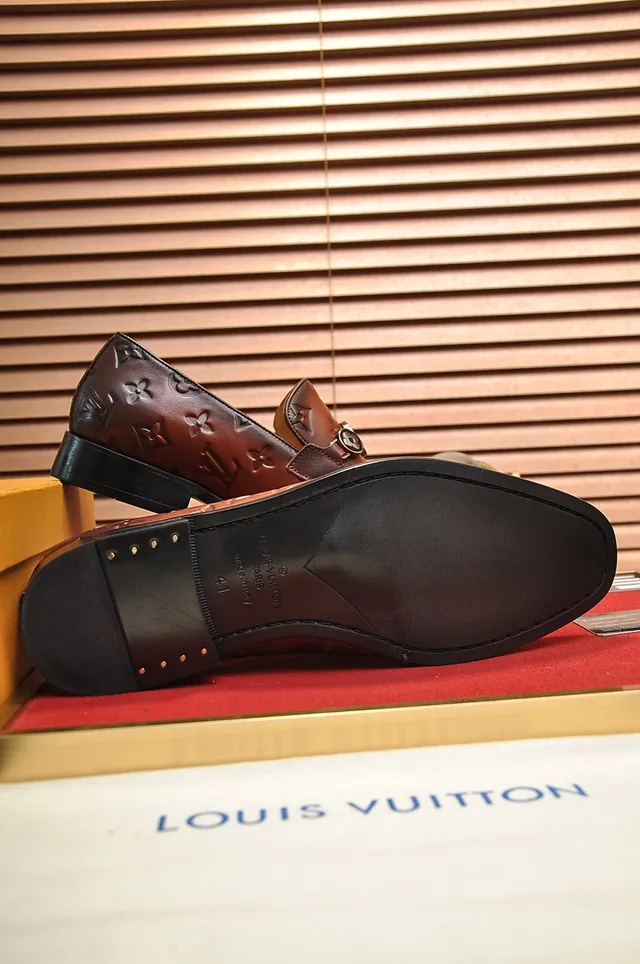 Louis Vuitton Monogram Embossed Leather Loafer 3
