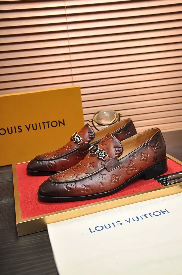 Louis Vuitton Monogram Embossed Leather Loafer 4