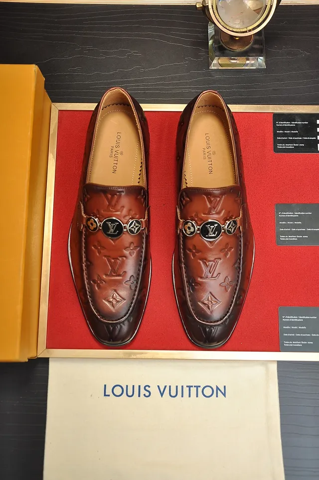 Louis Vuitton Monogram Embossed Leather Loafer 5