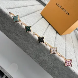 Louis Vuitton Monogram Flower Enamel and Crystal Bracelet