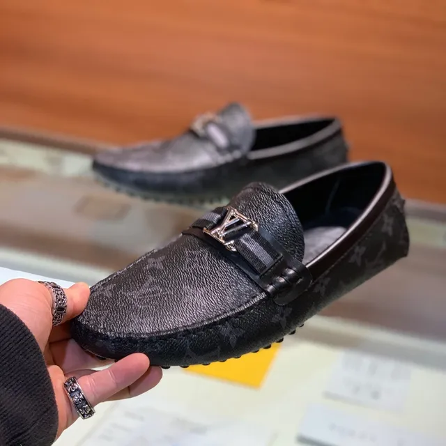Louis Vuitton Monogram Leather LV Buckle Loafers 2