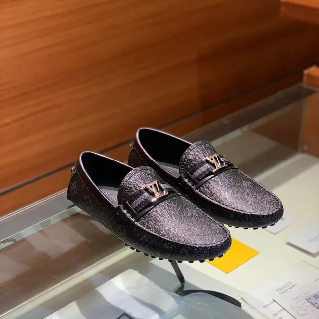 Louis Vuitton Monogram Leather LV Buckle Loafers 4