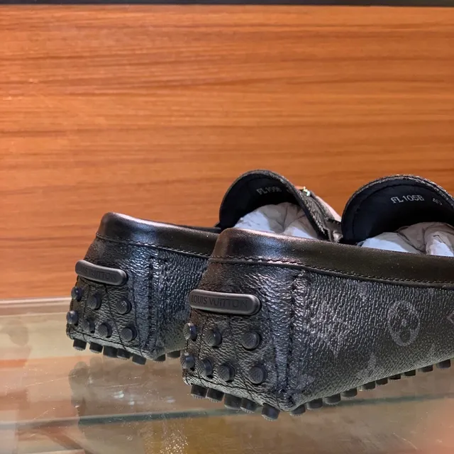 Louis Vuitton Monogram Leather LV Buckle Loafers 5