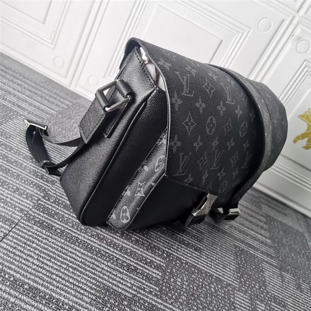Louis Vuitton Monogram Print Black Crossbody Bag 8