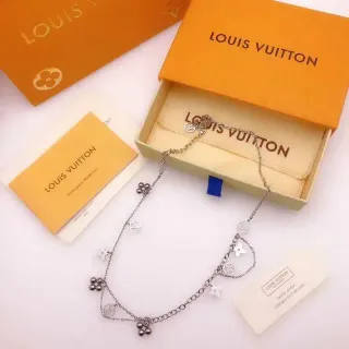Louis Vuitton Monogram World Tour Multi-Charm Silver-Tone Necklace