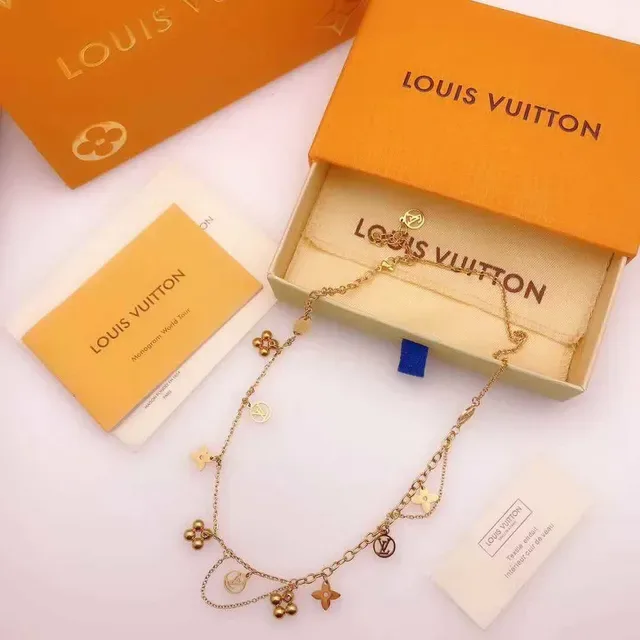 Louis Vuitton Monogram World Tour Multi-Charm Silver-Tone Necklace 6
