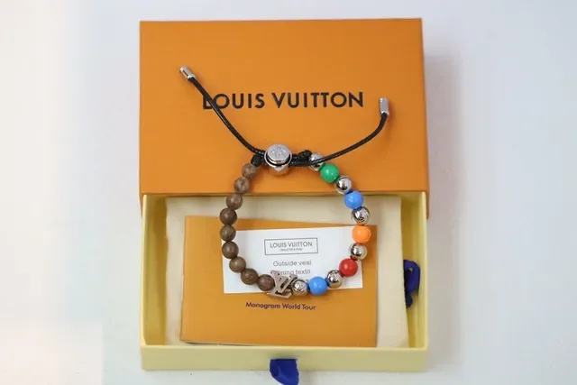 Louis Vuitton Monogram World Tour Multicolor Beaded Bracelet 9