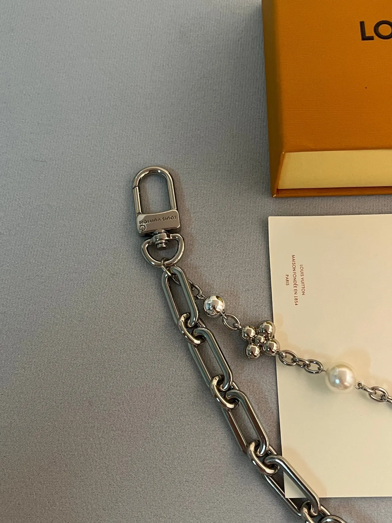 Louis Vuitton Monogram World Tour Pearl and Chain Bracelet 2