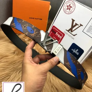 Louis Vuitton Multicolor Monogram Reversible Leather Belt
