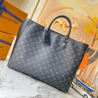 Louis Vuitton Neverfull Monogram Gray Tote Bag