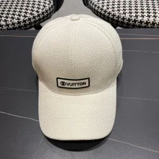 Louis Vuitton Off-White Textured Baseball Cap