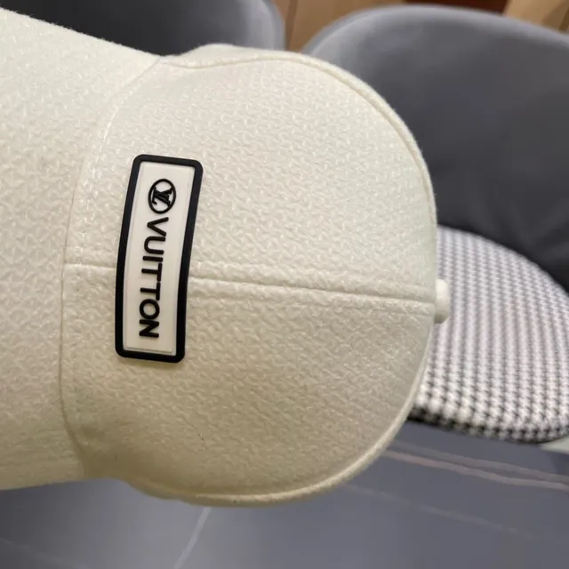 Louis Vuitton Off-White Textured Baseball Cap 3