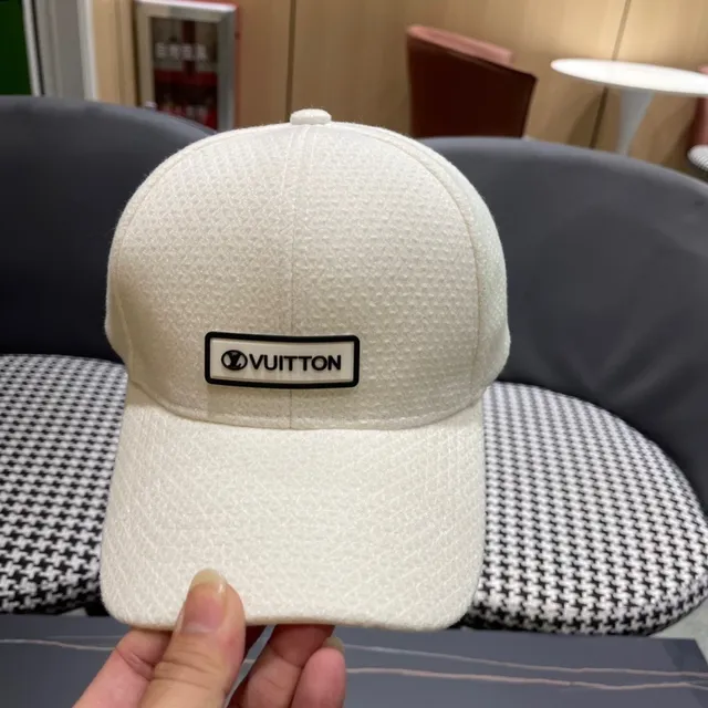 Louis Vuitton Off-White Textured Baseball Cap 4