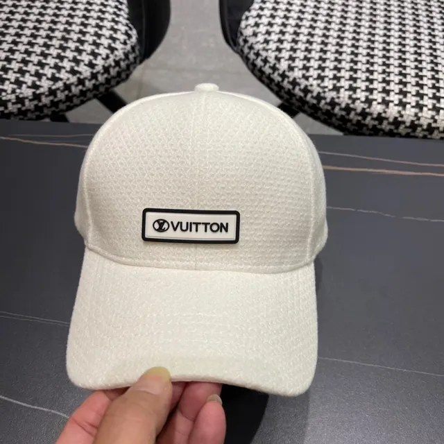 Louis Vuitton Off-White Textured Baseball Cap 5