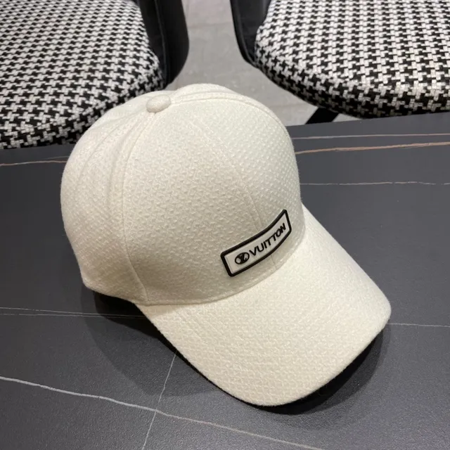 Louis Vuitton Off-White Textured Baseball Cap 8