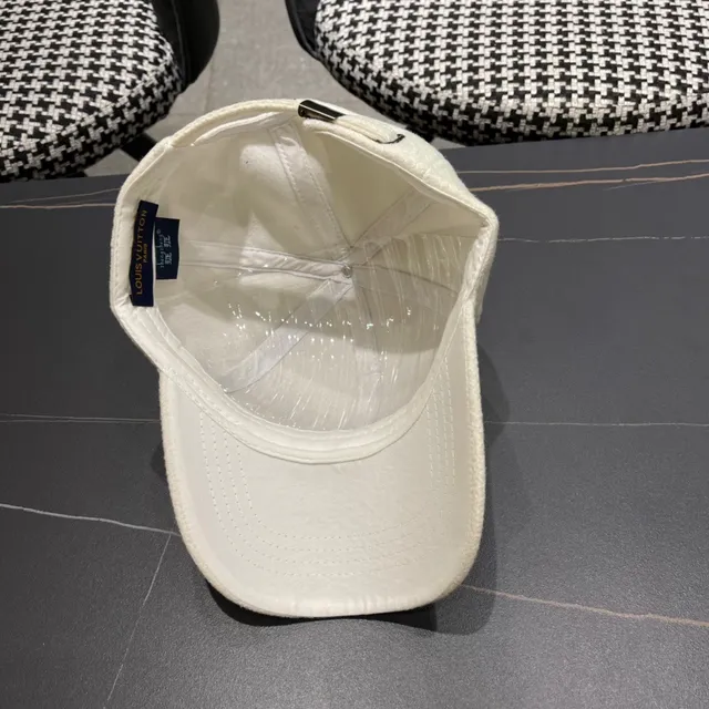 Louis Vuitton Off-White Textured Baseball Cap 11