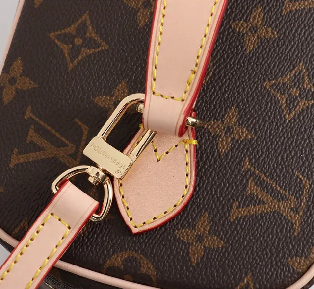 Louis Vuitton Petite Malle Marrom Monogram Lona Bolsa Boston 2