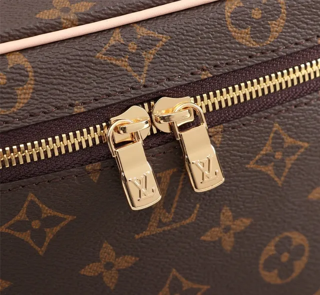 Louis Vuitton Petite Malle Marrom Monogram Lona Bolsa Boston 3