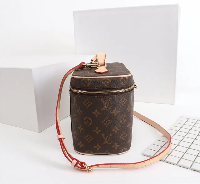 Louis Vuitton Petite Malle Marrom Monogram Lona Bolsa Boston 9