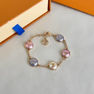 Louis Vuitton Pulsera Cadena Oro Rosa Multi-Charm
