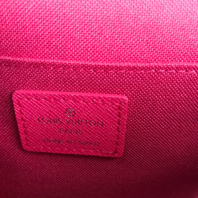 Louis Vuitton Pochette Accessoires Black Pink Structure Flap Epi Texture Cuir Envelope Clutch 2