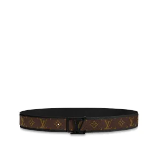 Louis Vuitton রিভার্সিবল ব্রাউন ব্ল্যাক মনোগ্রাম ক্যানভাস লেদার বেল্ট