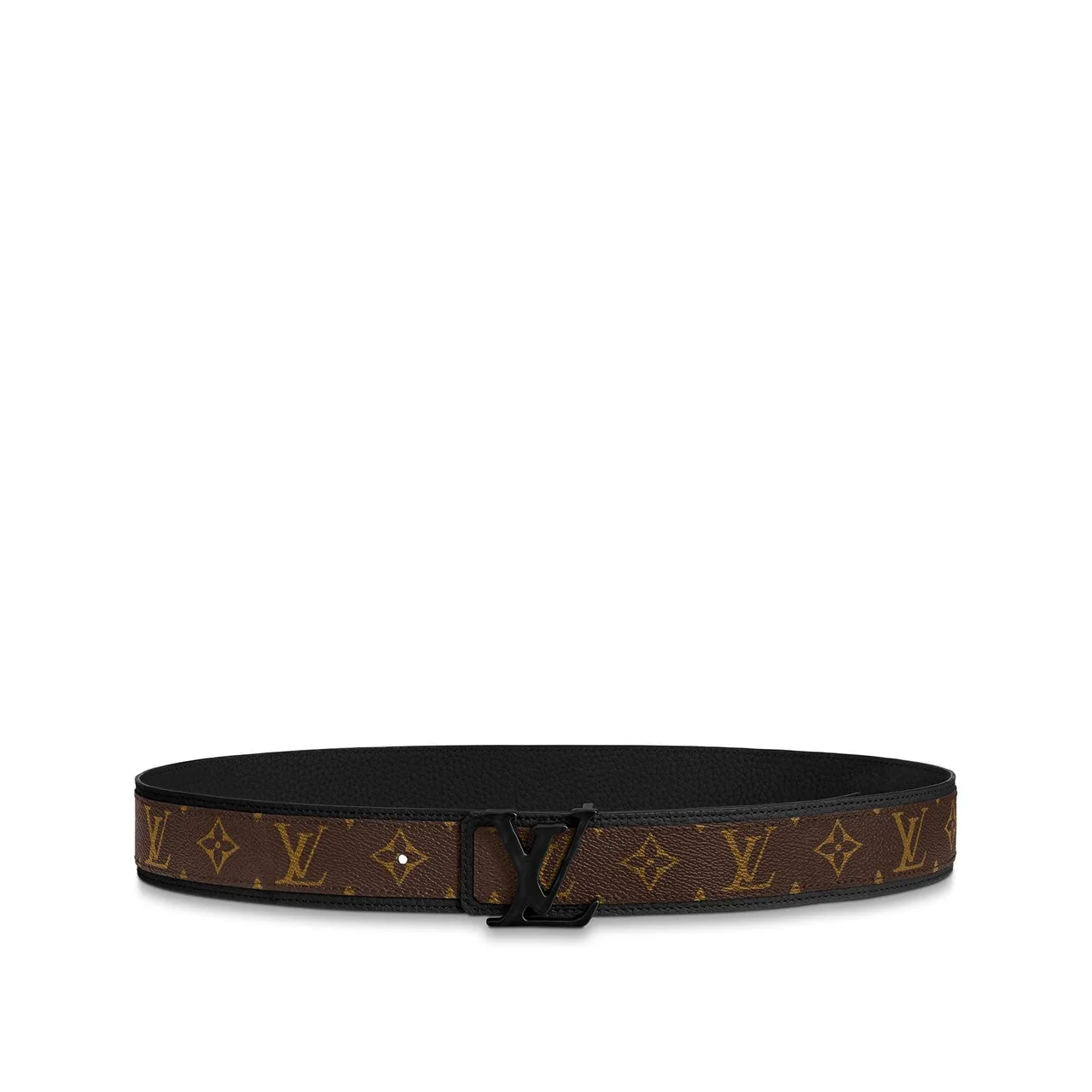 Louis Vuitton Reversible Belt Brown Black Monogram Canvas Leather Belt 2