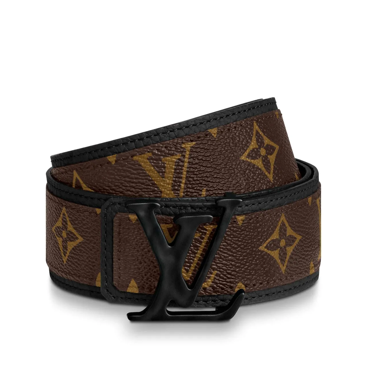 Louis Vuitton Reversible Belt Brown Black Monogram Canvas Leather Belt 3